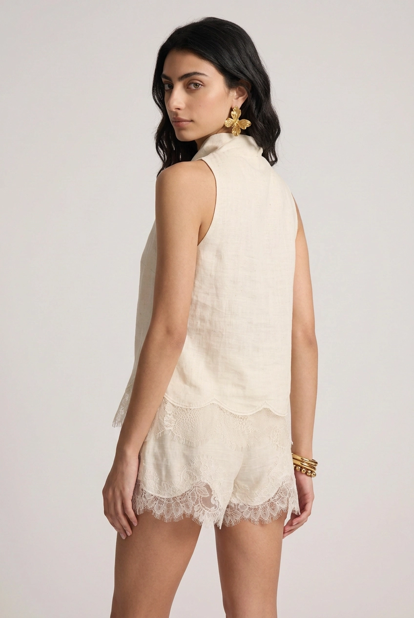 Rosette Lace Solid Co-ord Set