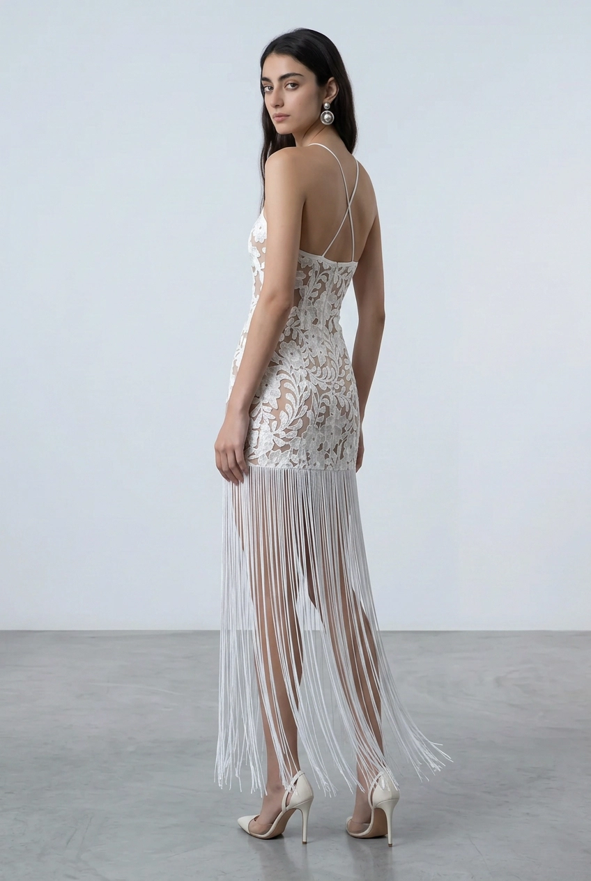 Piper Lace Floral Mesh Solid Maxi Dresses
