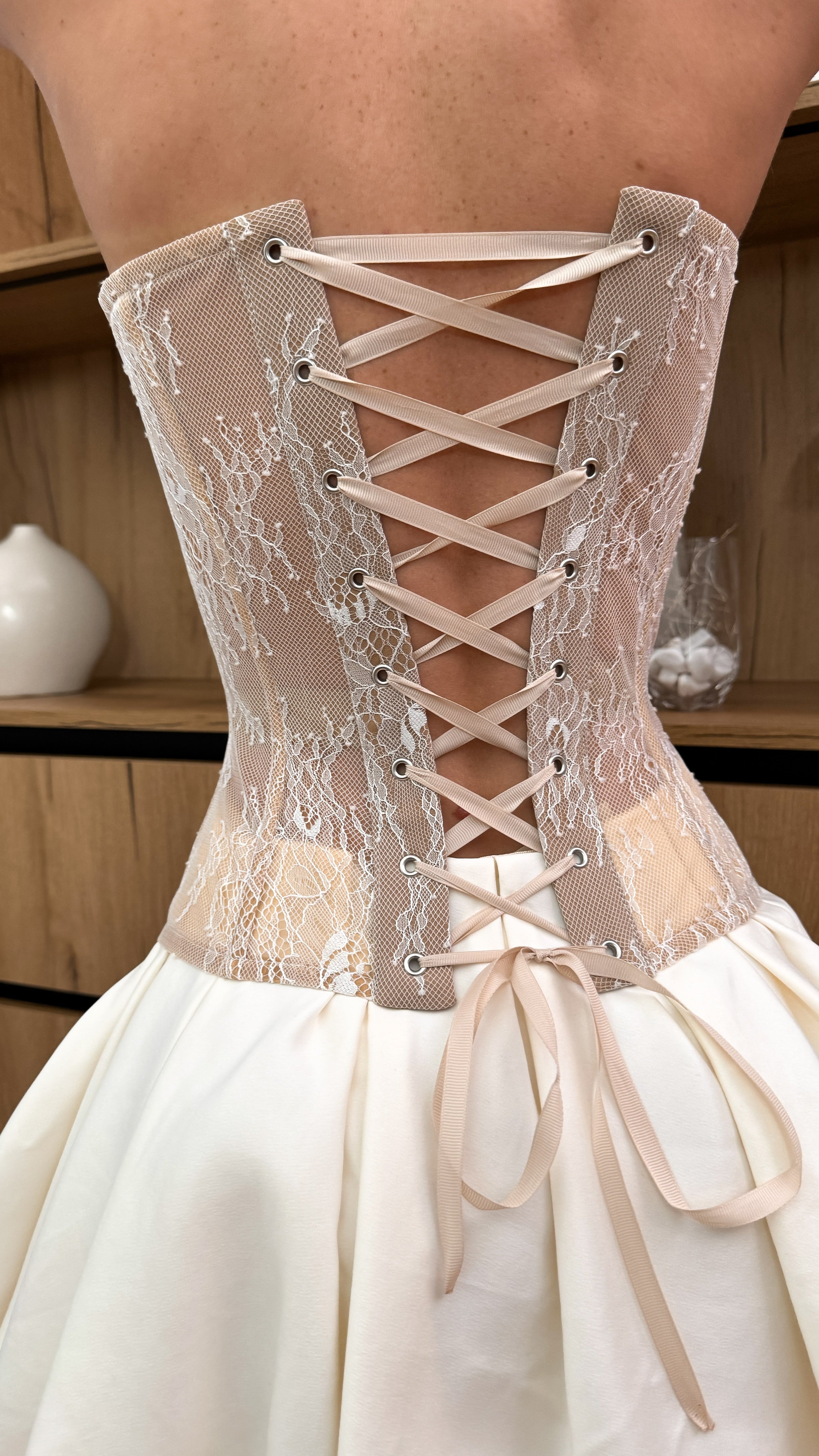Chime Strapless Lace Corset Top