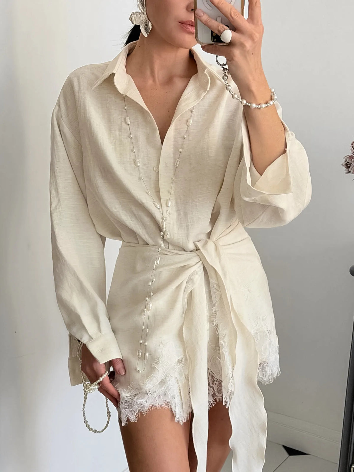 Lumen Lace Solid Co-ord Set