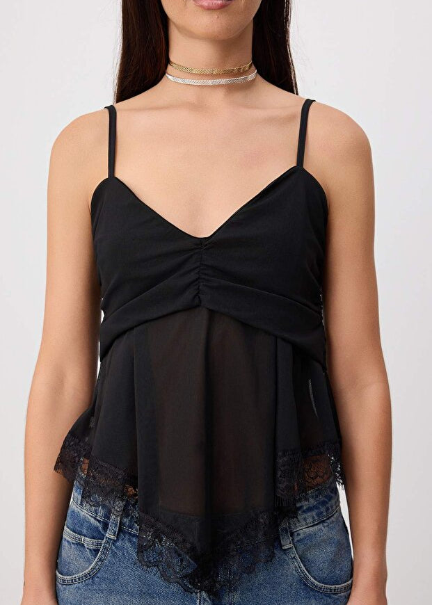 Quail Lace Printed Tops