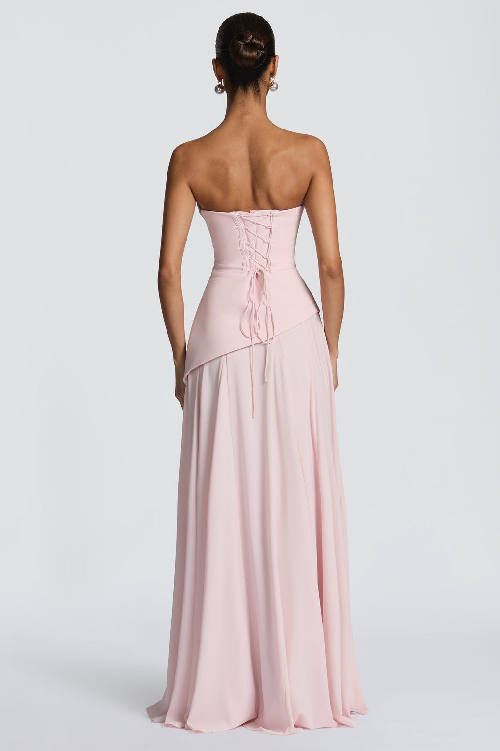Ianthe Draped Scarf Corset Maxi Dress