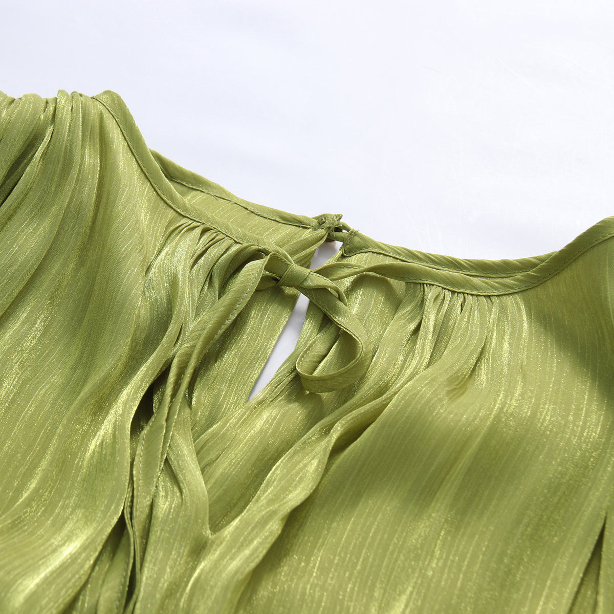 Umbra Keyhole Satin Maxi Dress