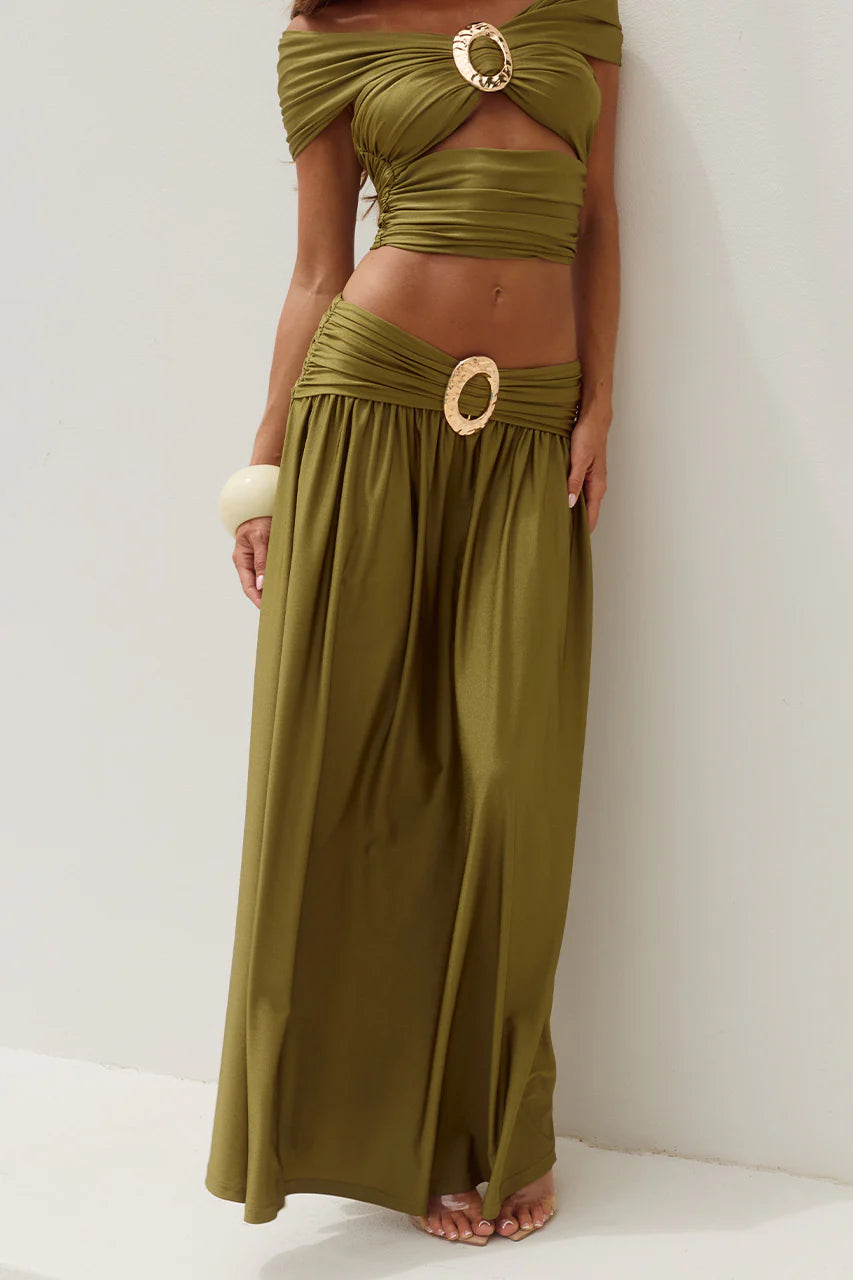 Cinder Solid Maxi Dresses