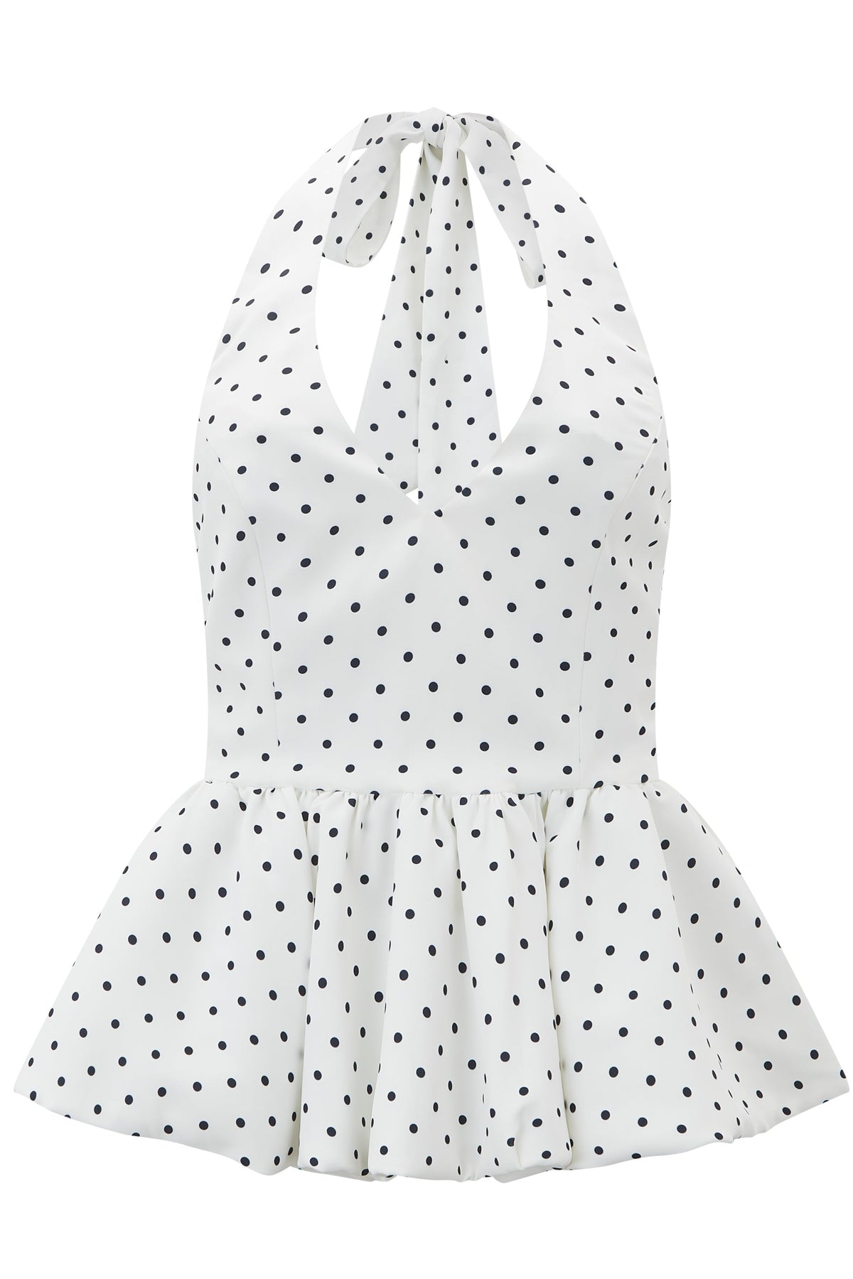 Dainty Polka-Dot Halter Top & Pants Set