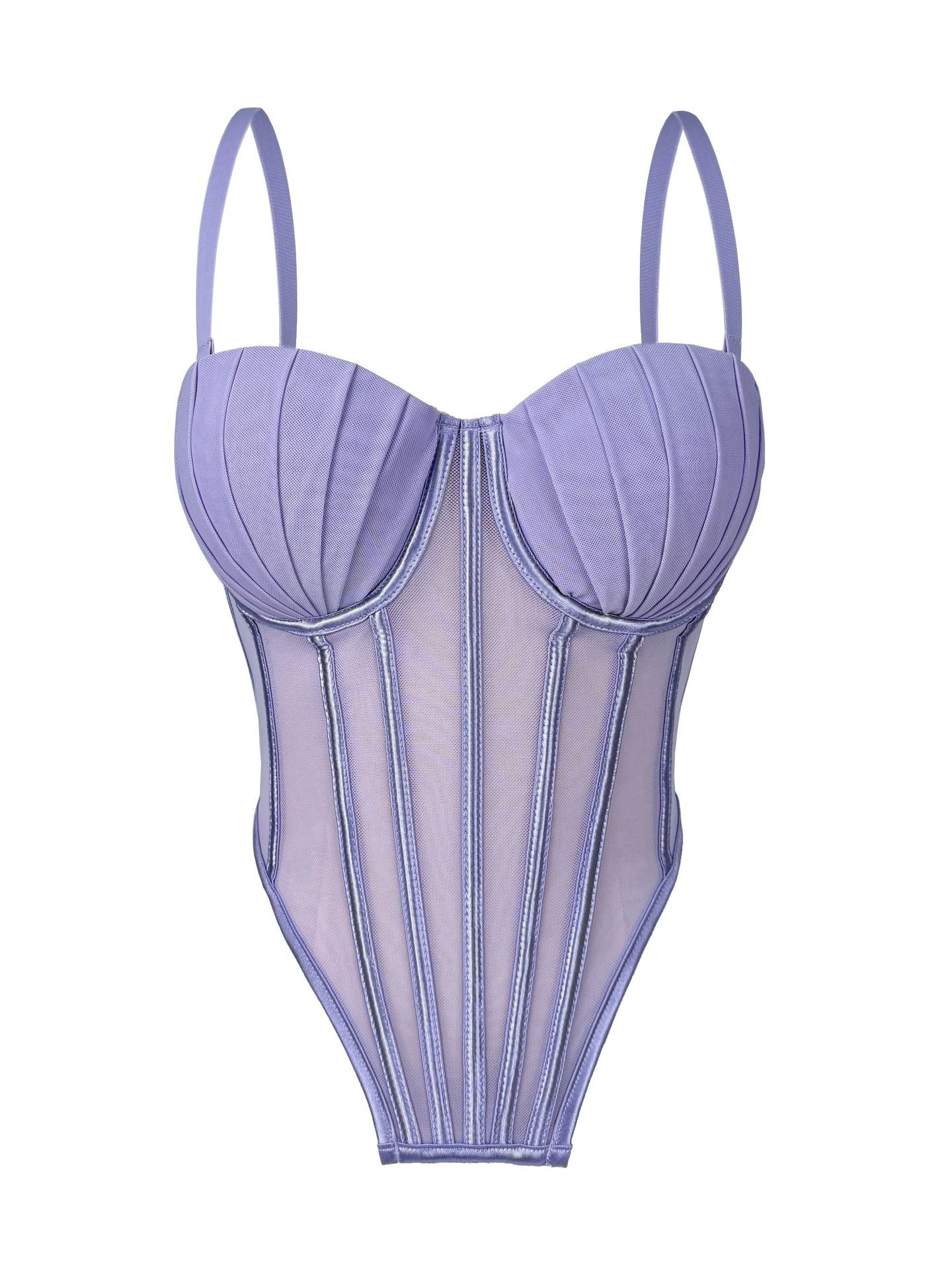 Bana Lace Mesh Corset Tops
