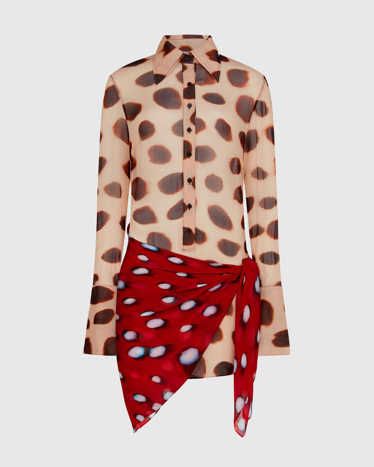 Elowen Floral & Dot Printed Mini Dresses