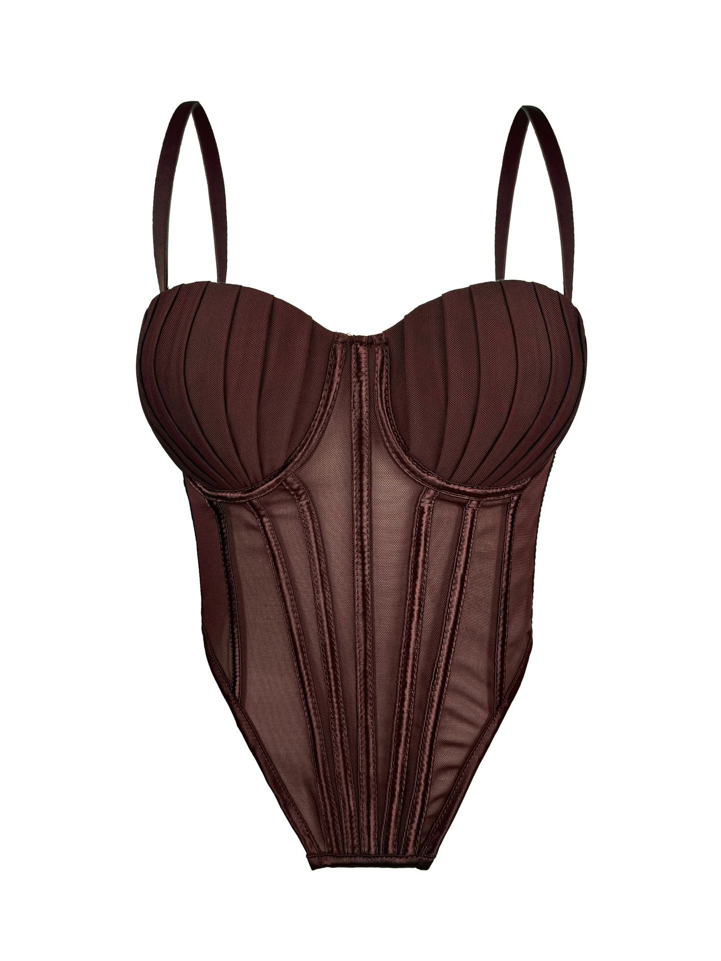Bana Lace Mesh Corset Tops