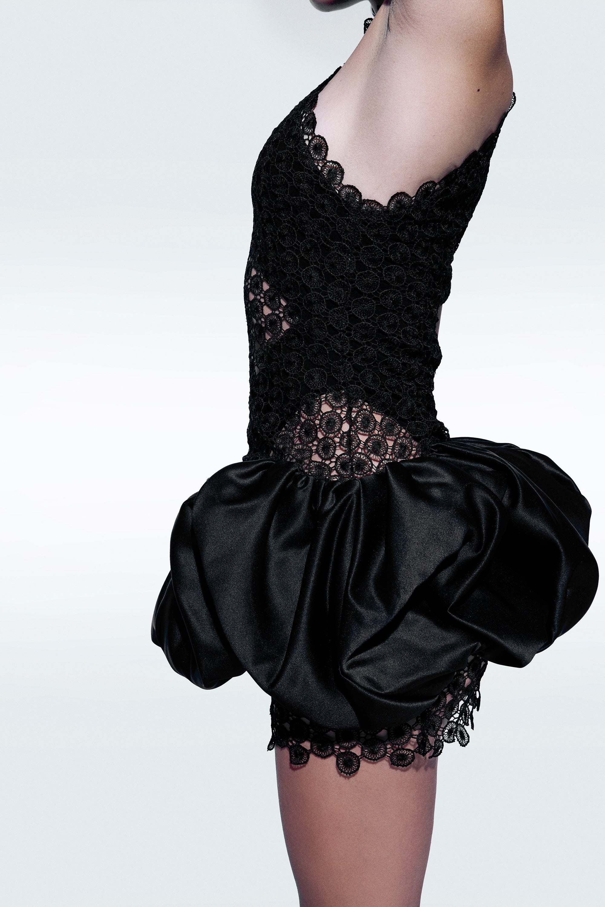 Rosie Solid Lace Mini Dresses
