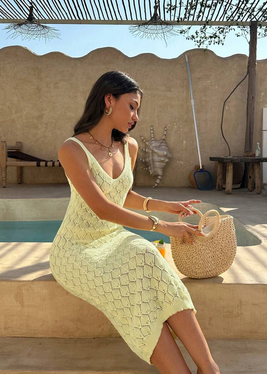 Wylia Solid Weaving Dresses