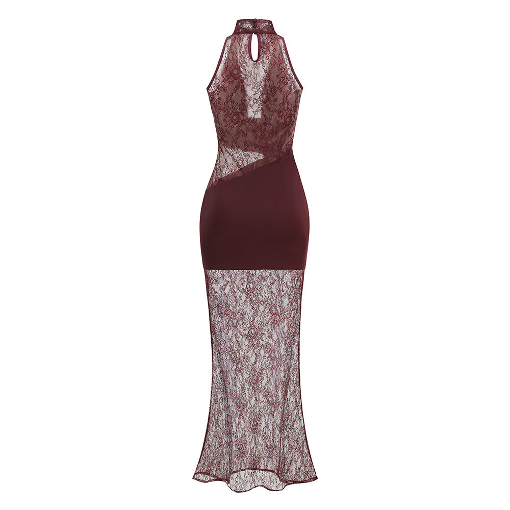 Douceur Cut-Out Lace Maxi Dress