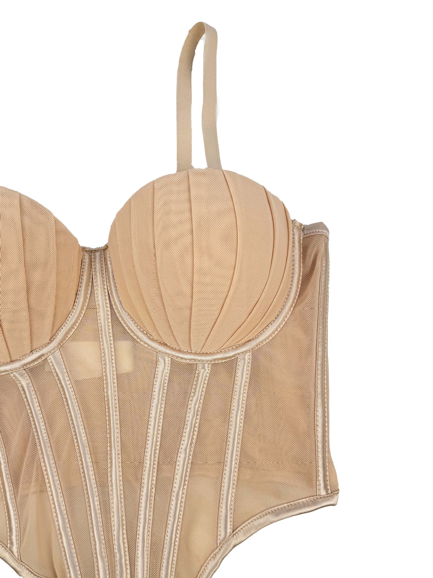 Bana Lace Mesh Corset Tops