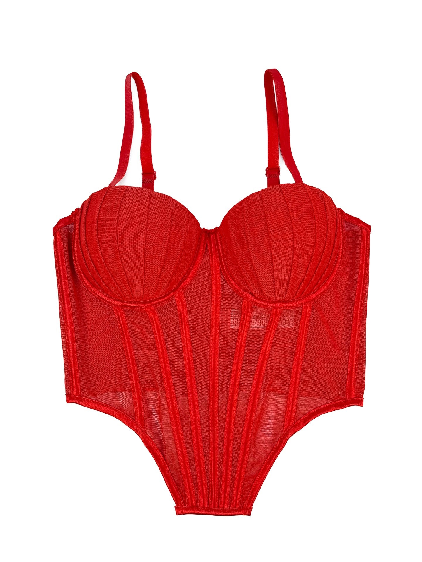 Bana Lace Mesh Corset Tops