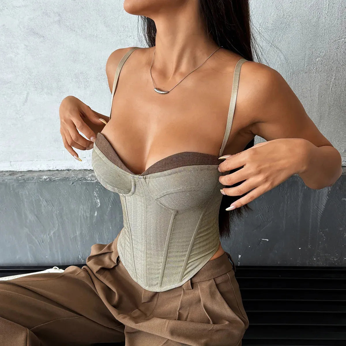 Eris Solid Corset Tops