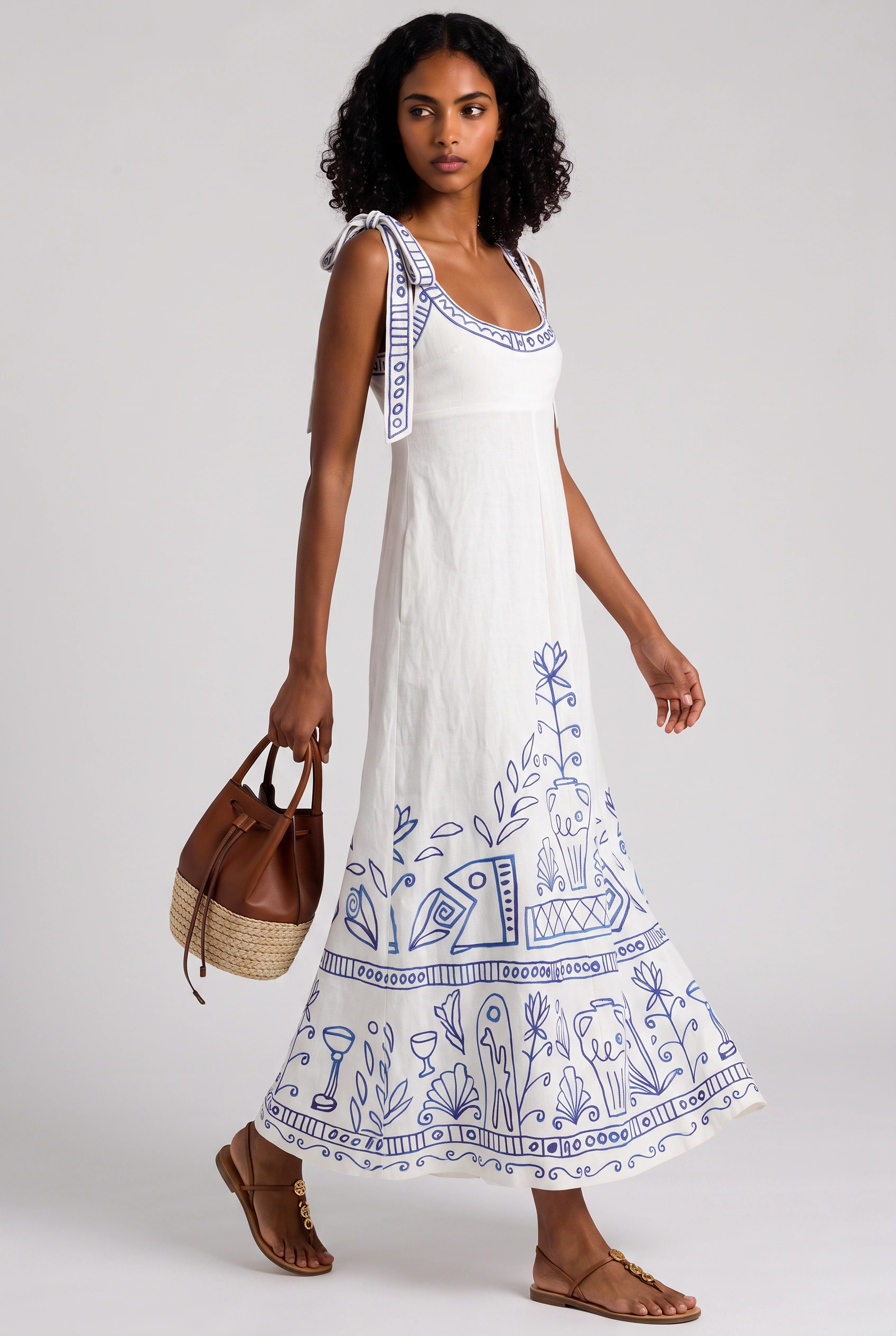 Novaly Floral Printed Maxi Dresses