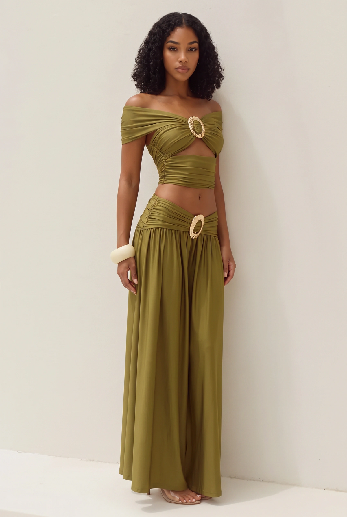 Cinder Solid Maxi Dresses