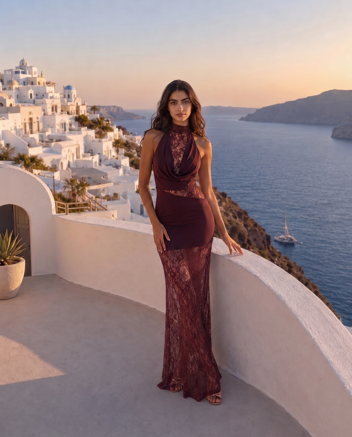 Douceur Cut-Out Lace Maxi Dress