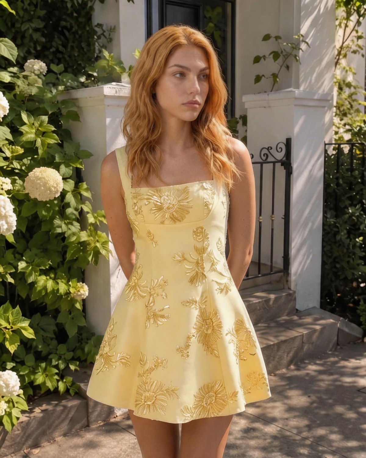 Orchis Jacquard Mini Dress
