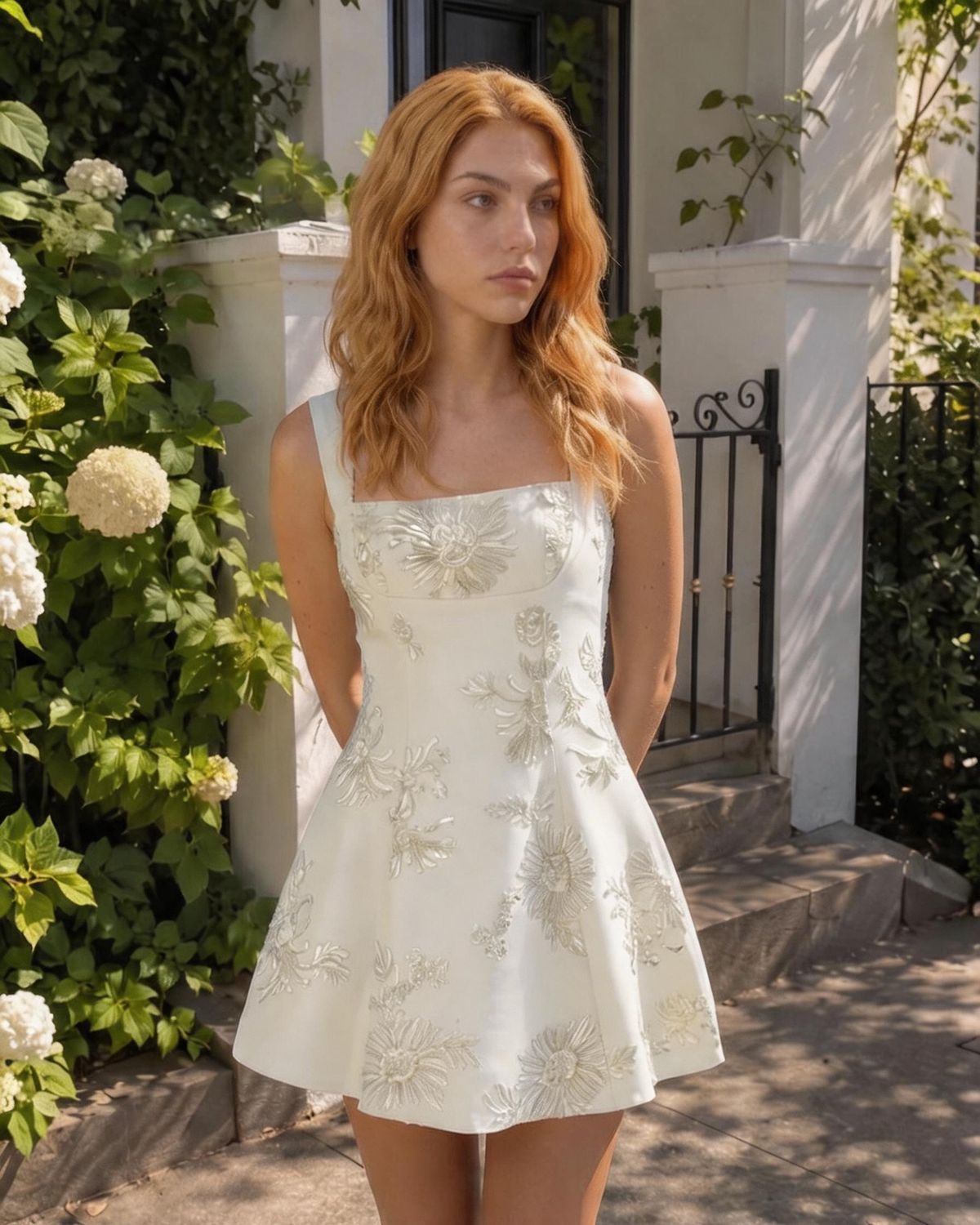 Orchis Jacquard Mini Dress