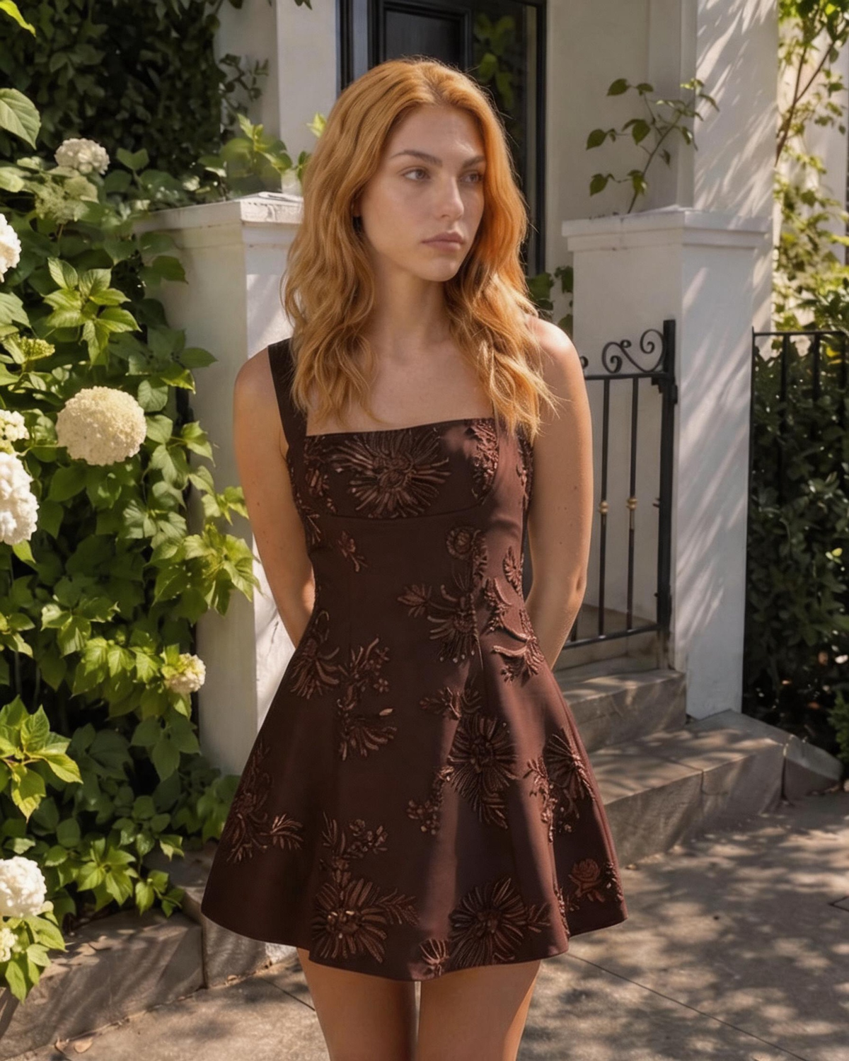 Orchis Jacquard Mini Dress