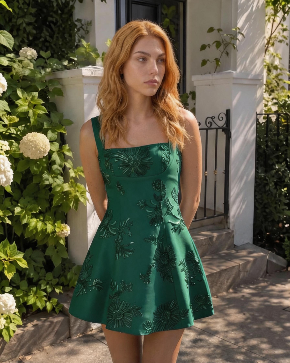 Orchis Jacquard Mini Dress