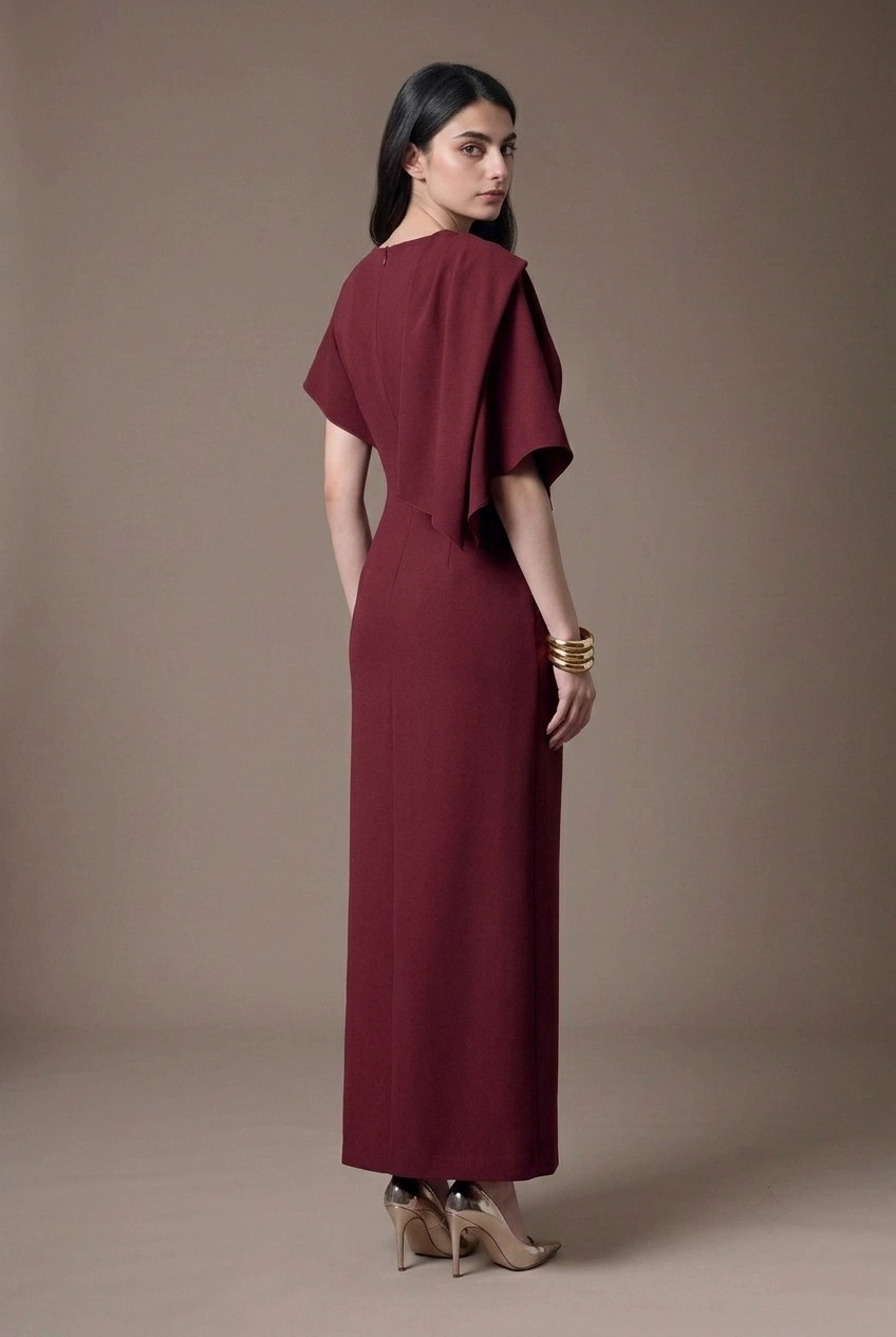 Marble Solid Maxi Dresses