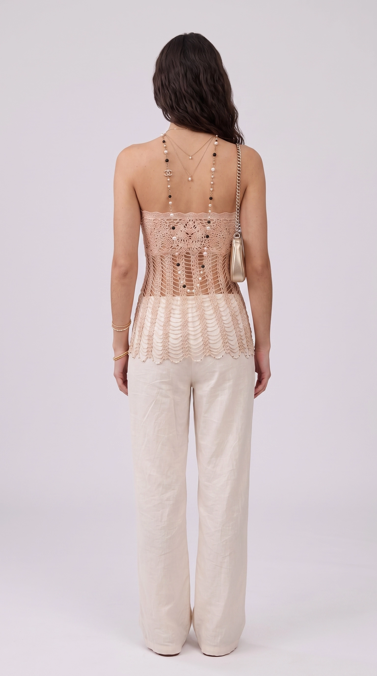 Aura Crochet Cut-Out Tube Top