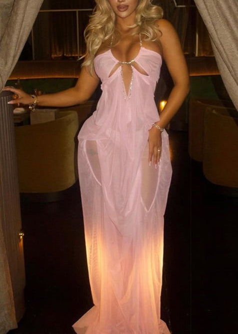 Freya Lace Mesh Maxi Dresses