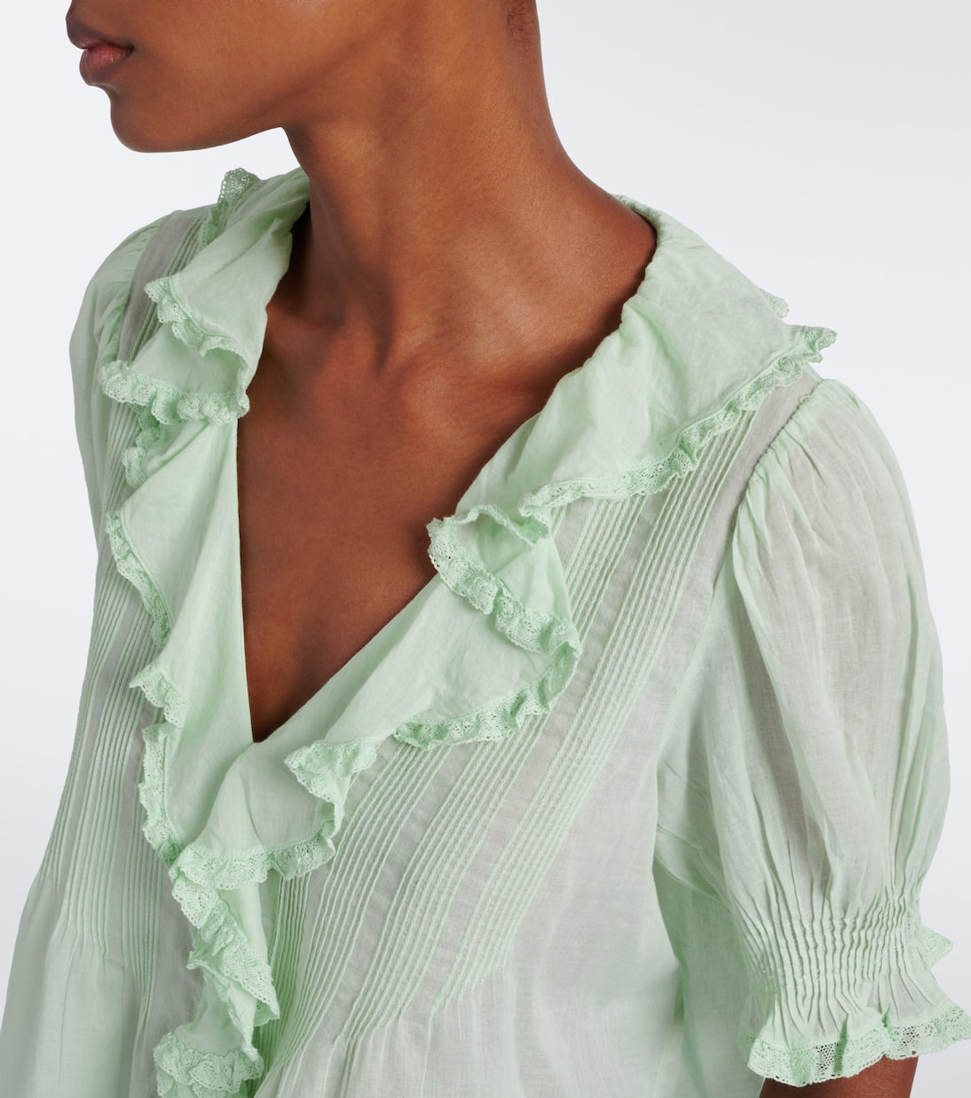 Reese Solid Lace Tops