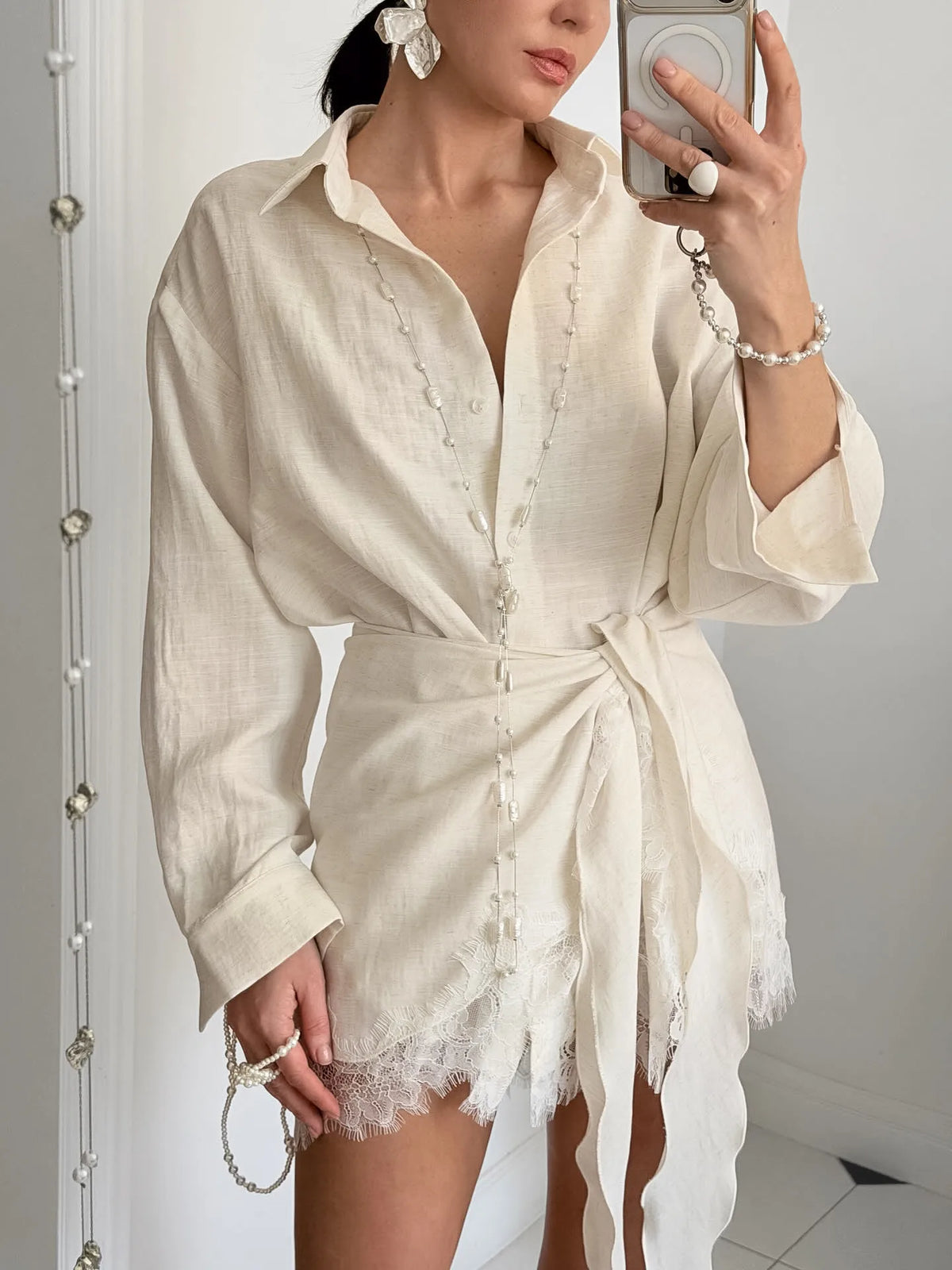 Lumen Lace Solid Co-ord Set