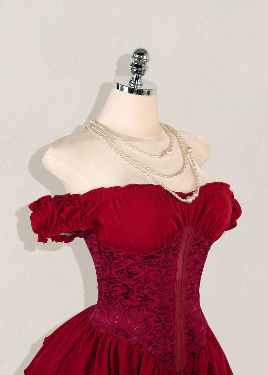 Ylenia Solid Lace Sequins Dresses