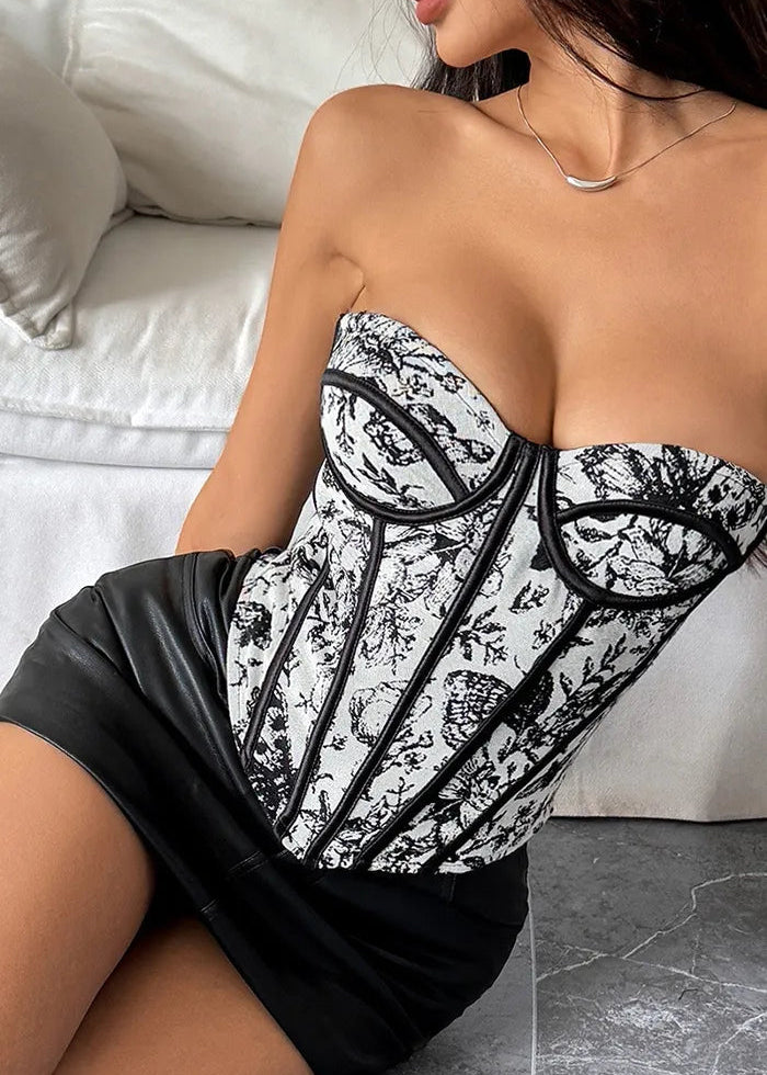 Kianna Floral Corset Tops
