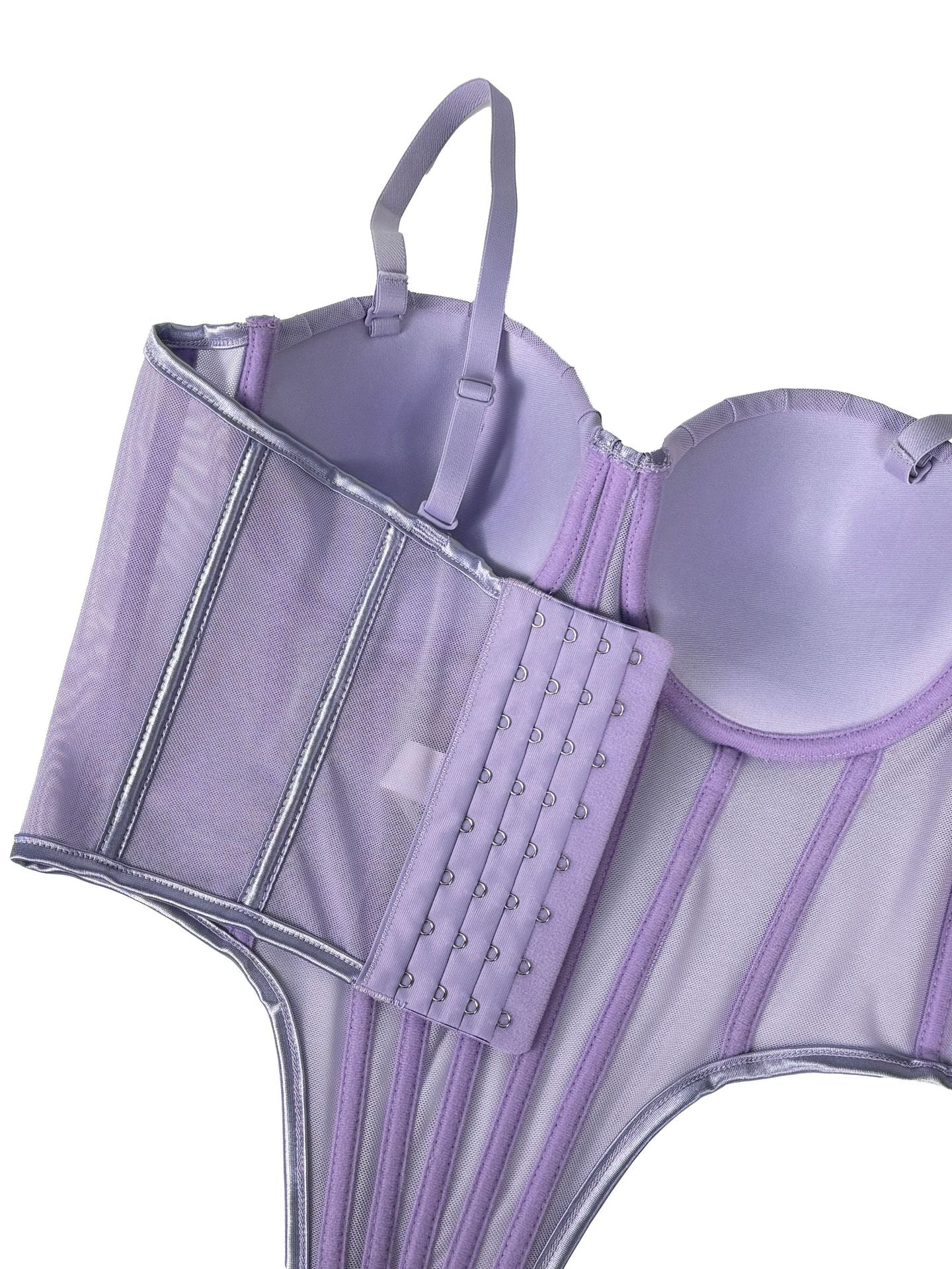 Bana Lace Mesh Corset Tops