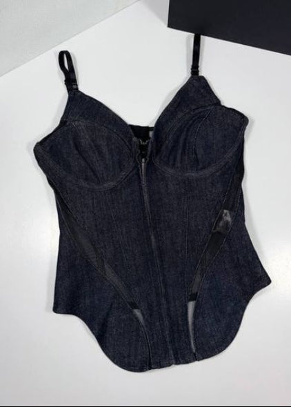 Beryl Denim Corset Tops