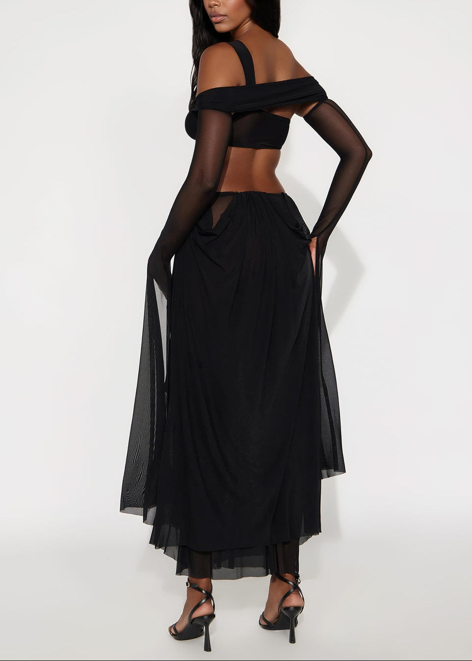 Marnie Lace Mesh Maxi Dresses