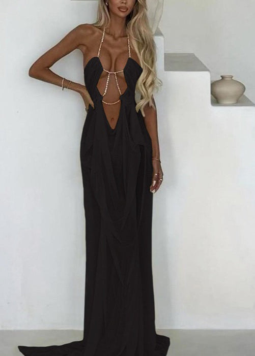 Freya Lace Mesh Maxi Dresses