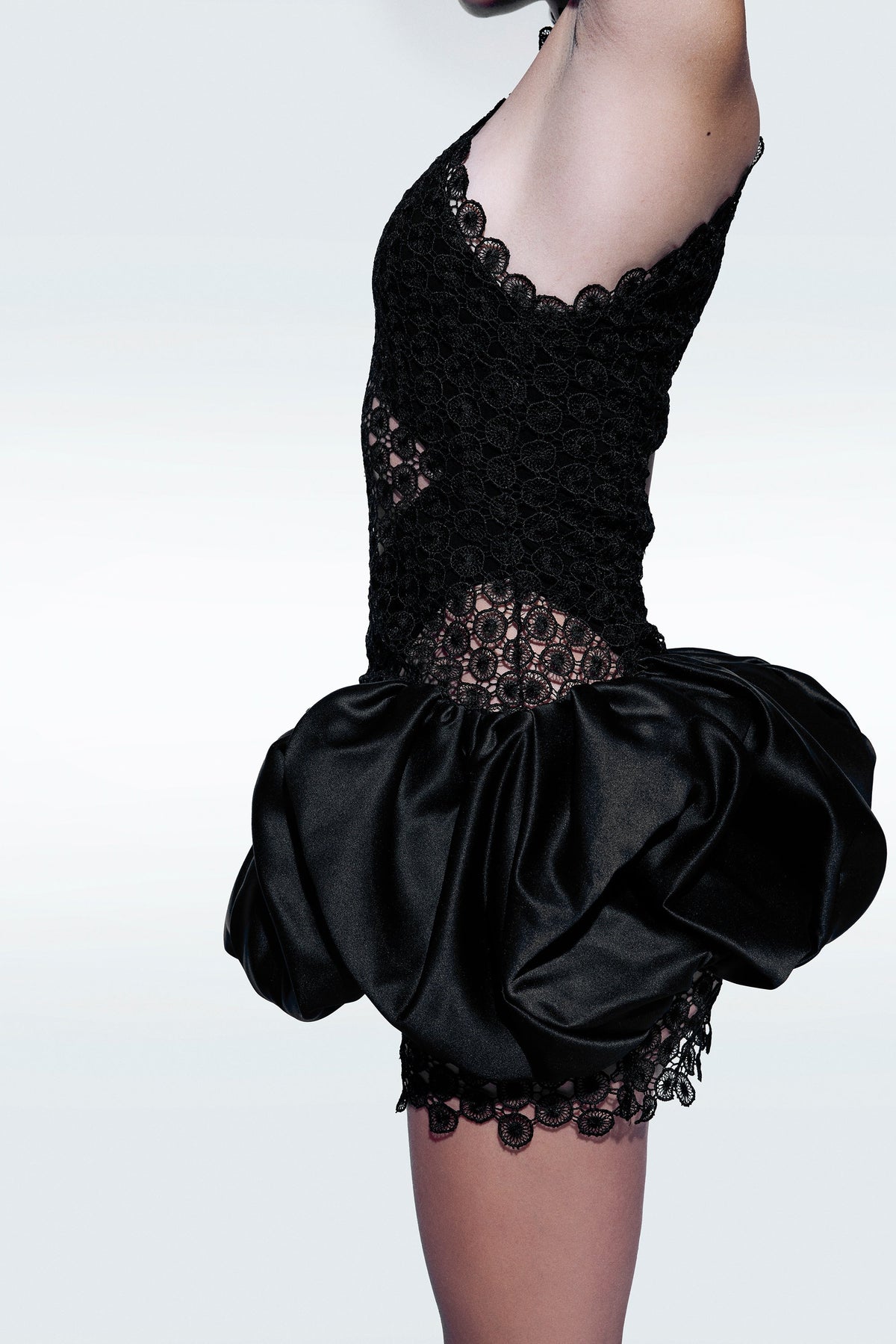 Rosie Solid Lace Mini Dresses