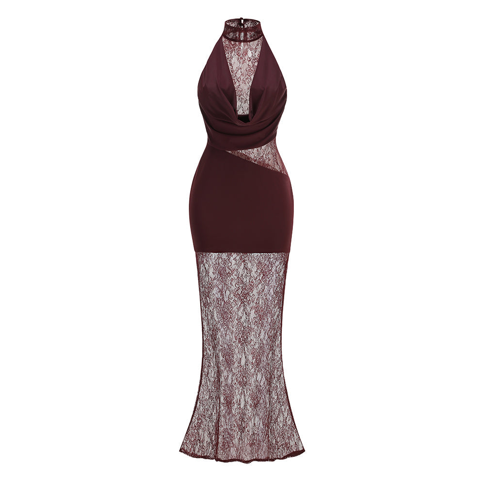 Douceur Cut-Out Lace Maxi Dress