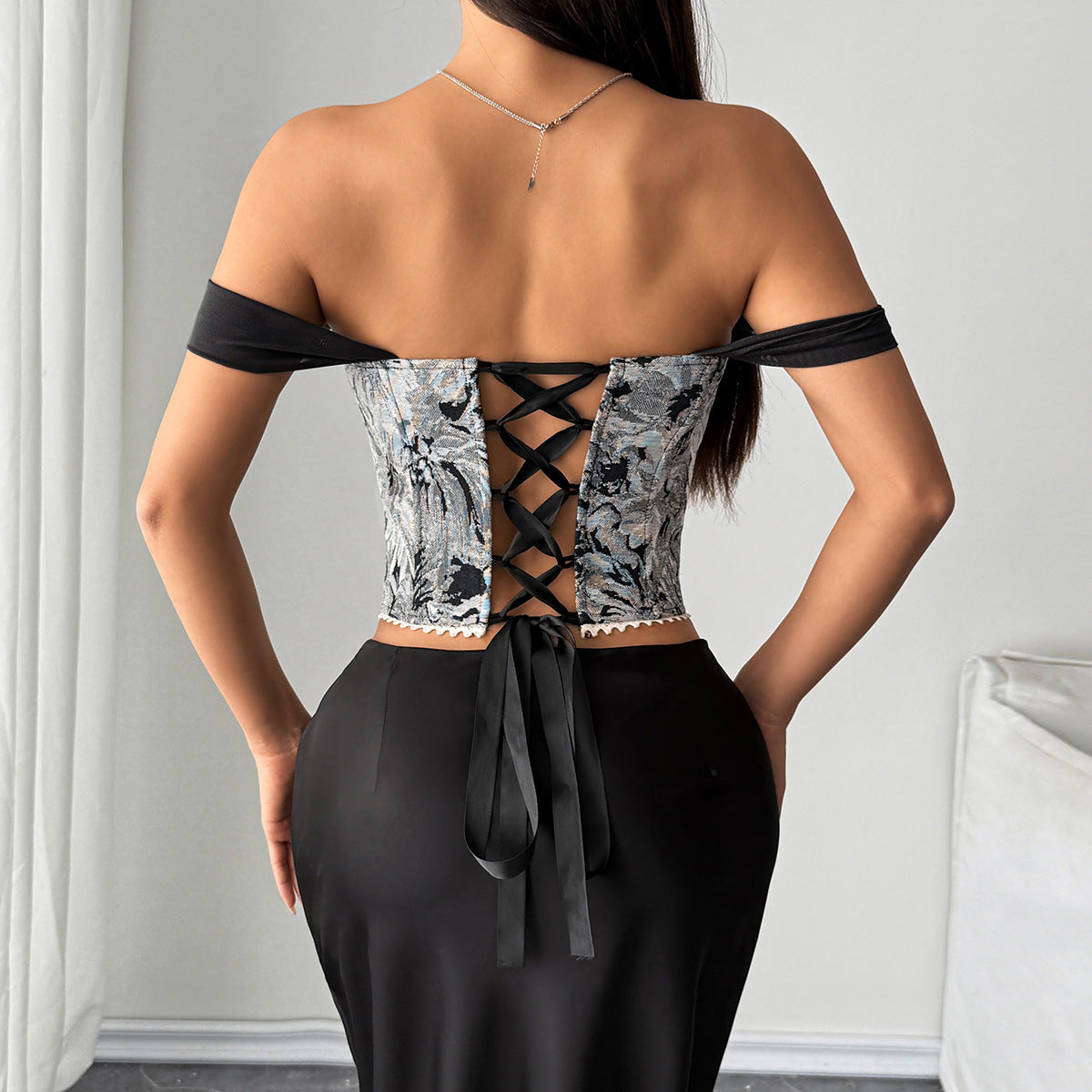 Amour Lace Floral Corset Tops