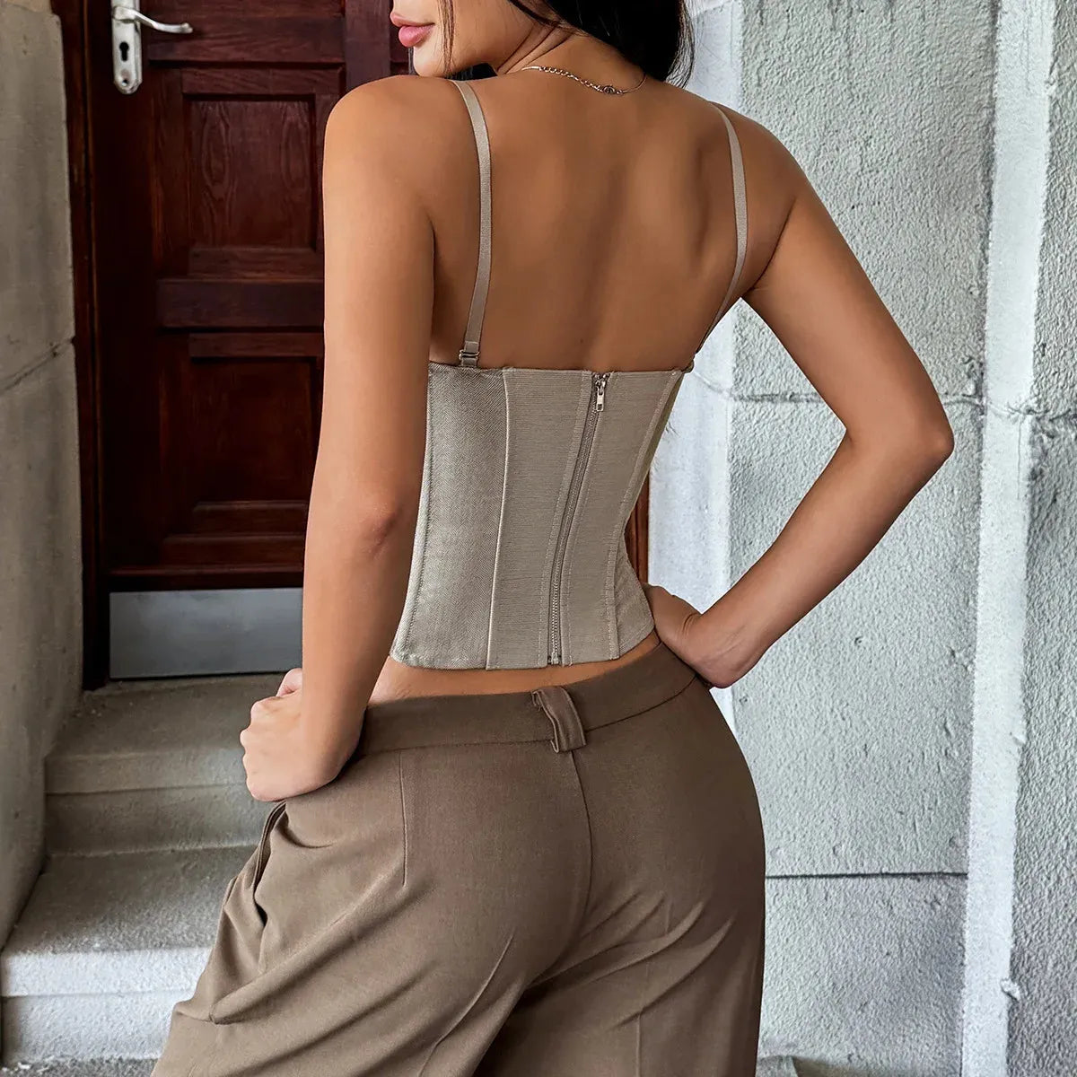 Eris Solid Corset Tops