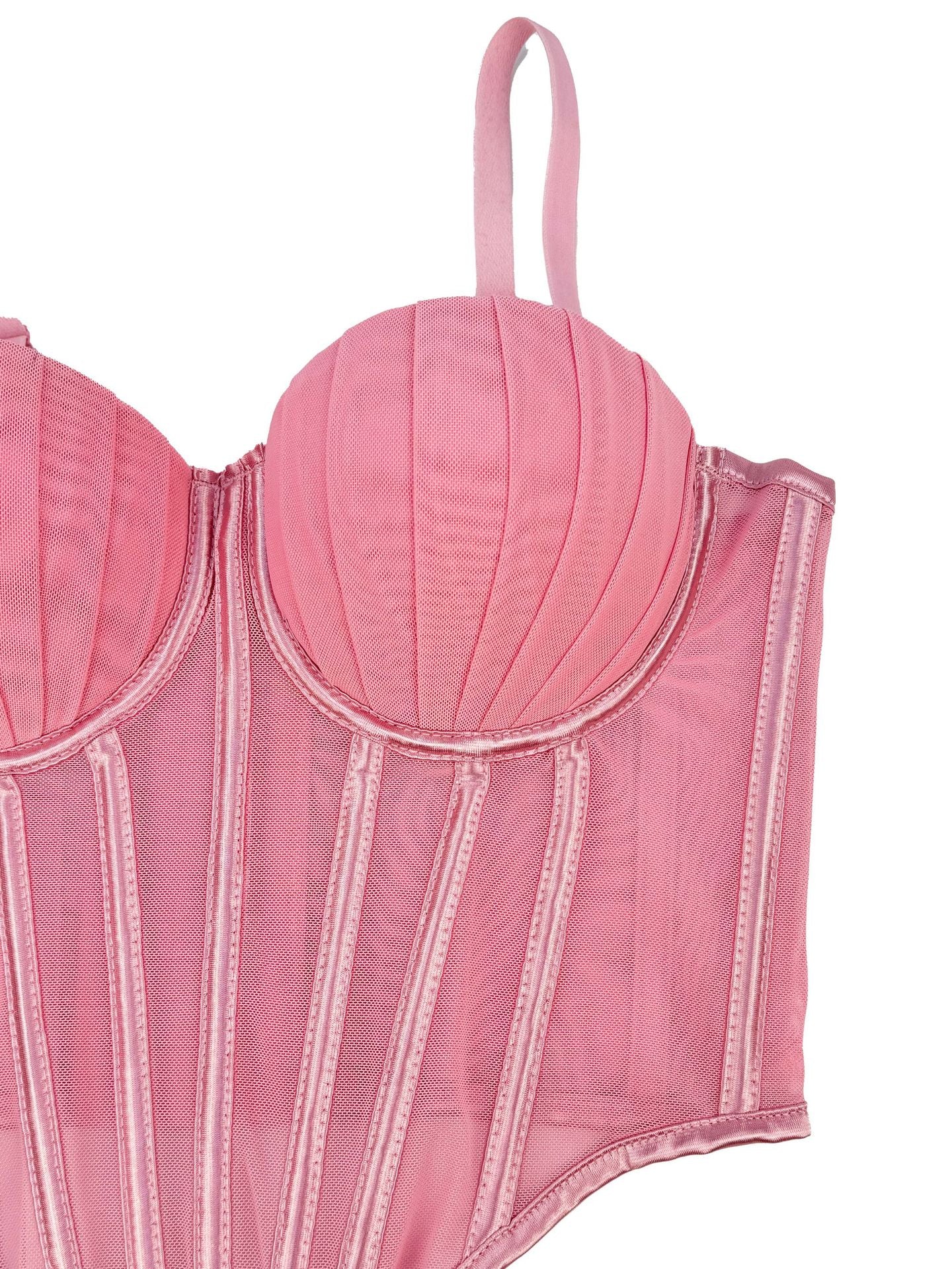 Bana Lace Mesh Corset Tops