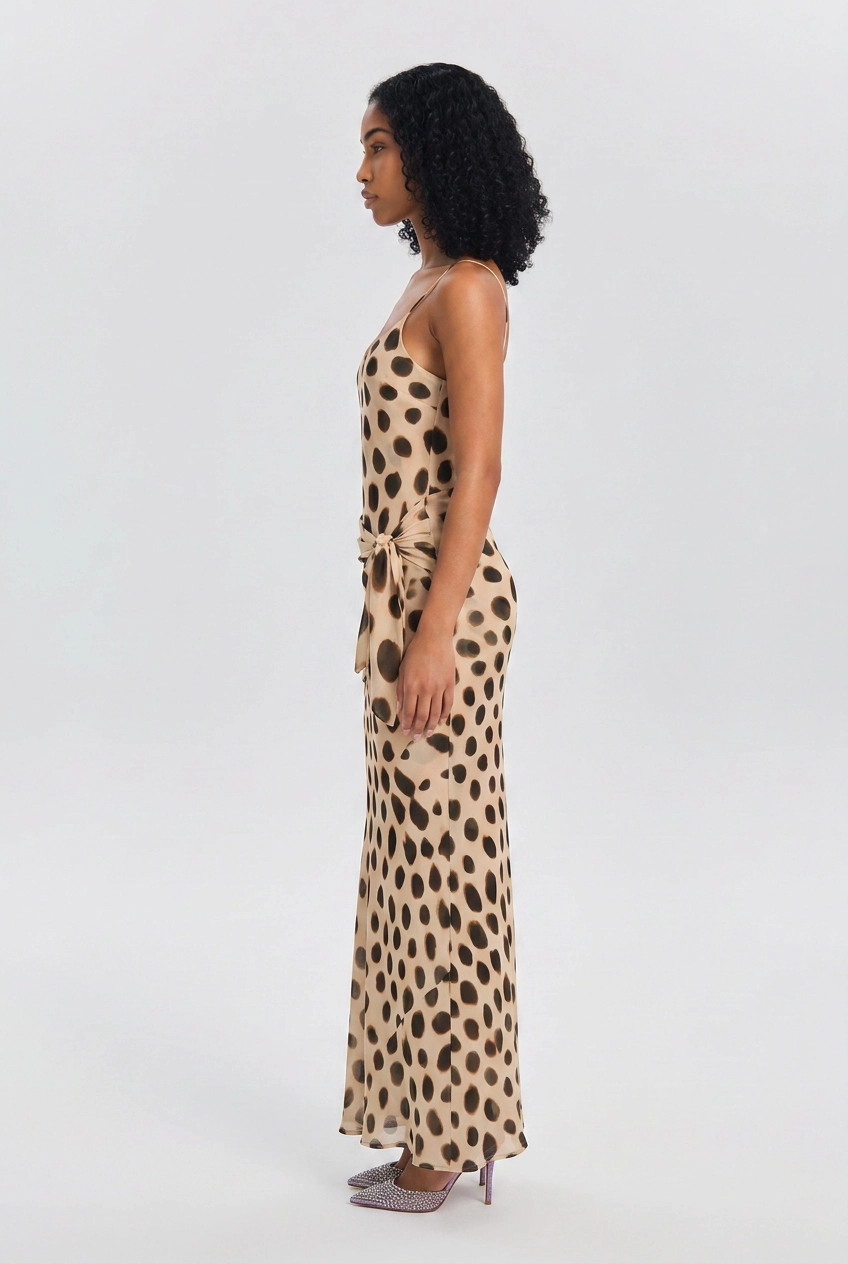 Wister Printed Dot Maxi Dresses