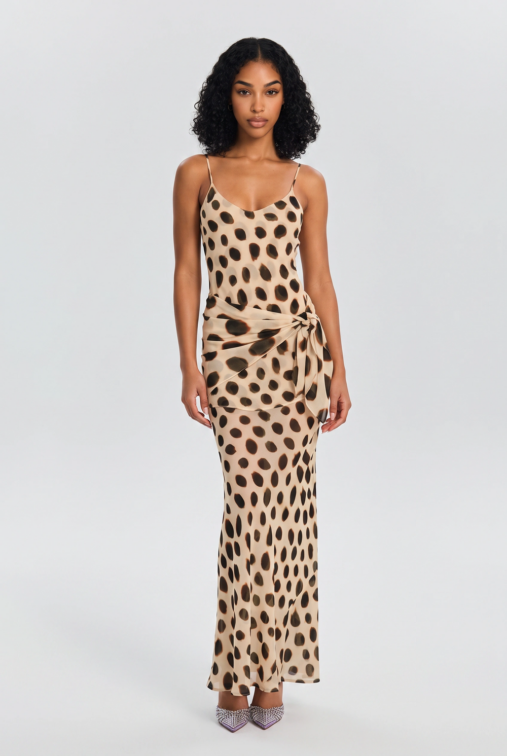 Wister Printed Dot Maxi Dresses