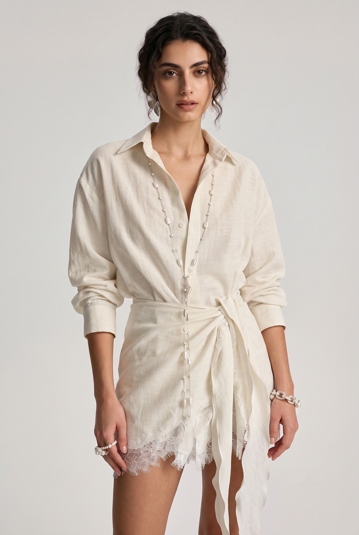 Lumen Lace Solid Co-ord Set