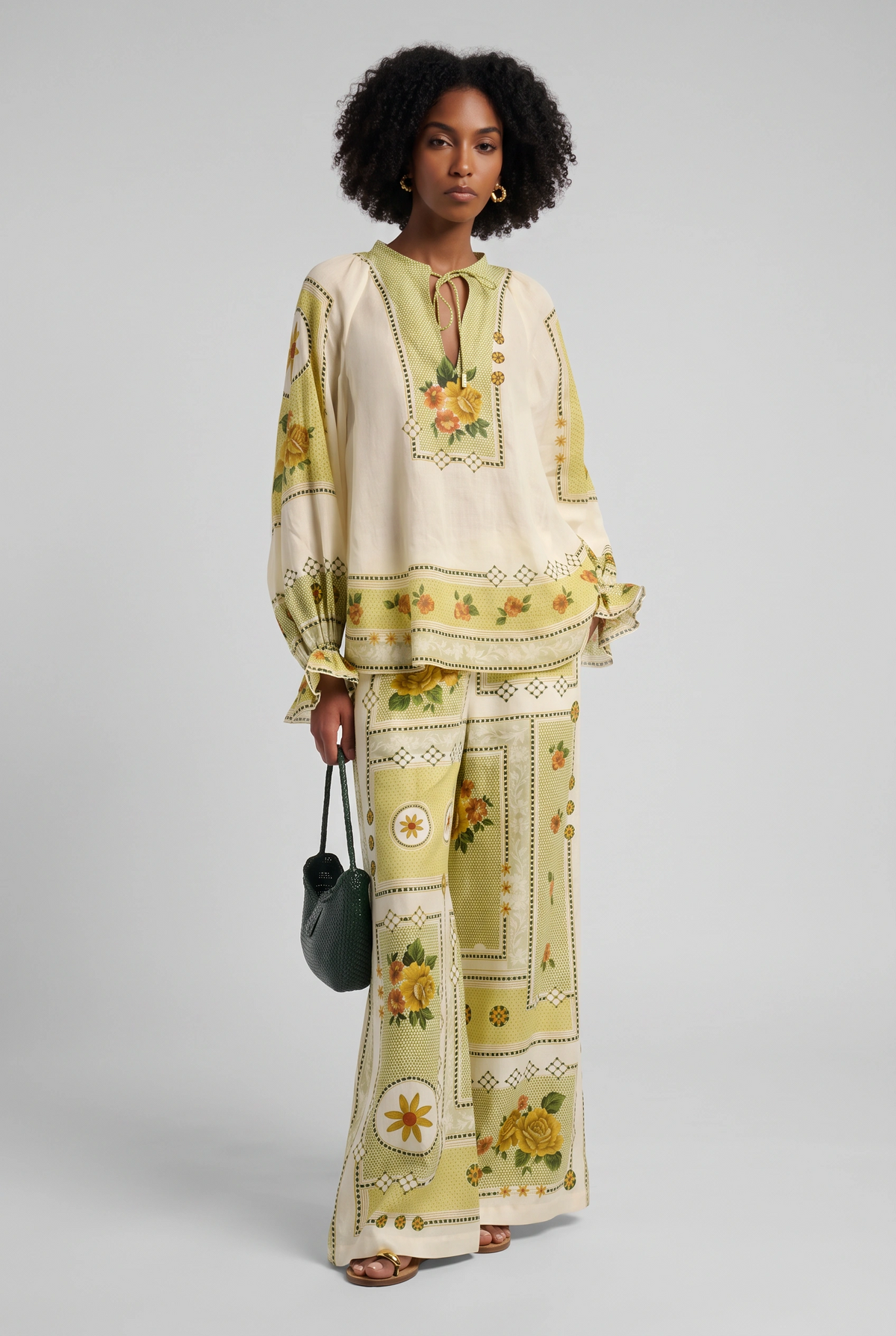 Marigold Floral Lace Co‑ords