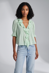 Reese Solid Lace Tops