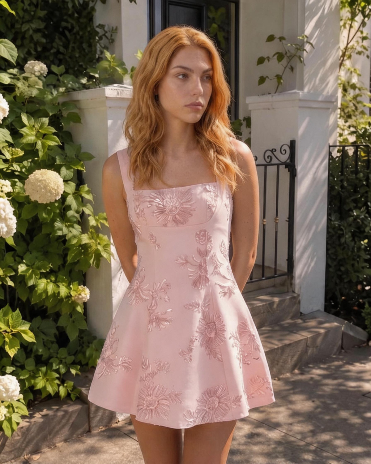 Orchis Jacquard Mini Dress