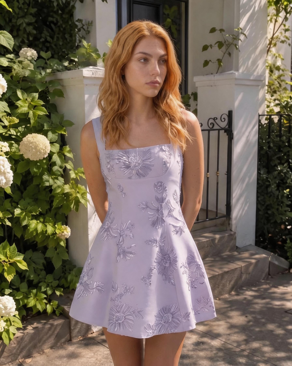 Orchis Jacquard Mini Dress